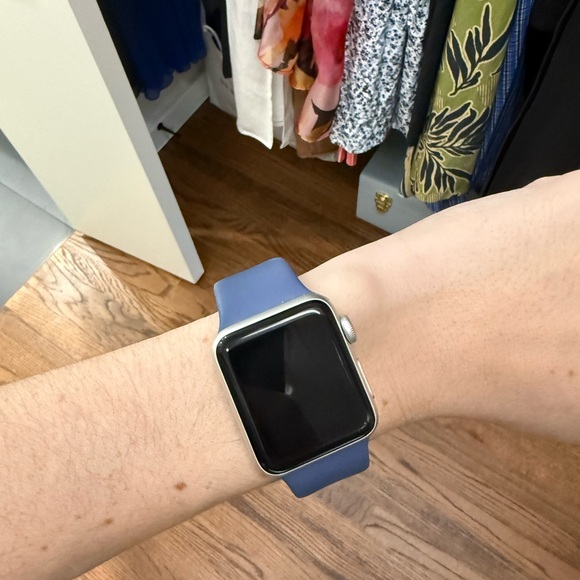 Apple Smartwatch with Blue Strap